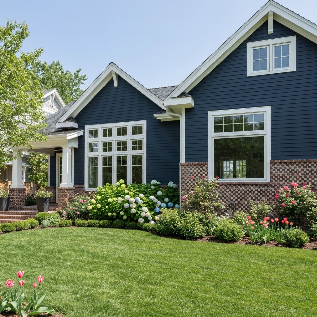 Beautiful home with new fiber cement siding